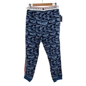 Tommy Hilfiger 100% cotton camouflage sleep lounge pants in blue Size L